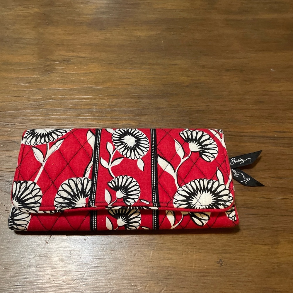 Vera Vera Bradley Deco Daisy Wallet Large Bradley Deco Daisy Wallet Large